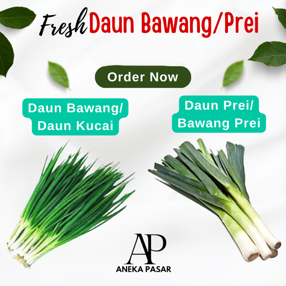 

Daun Bawang Prei Pre Leek / Daun Kucai Sayuran Segar Surabaya