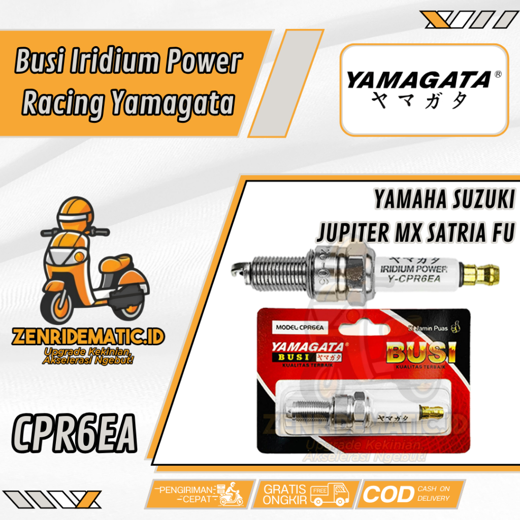 Busi Racing Yamagata Power Iridium Yamaha Suzuki Jupiter MX Satria Fu CPR6EA