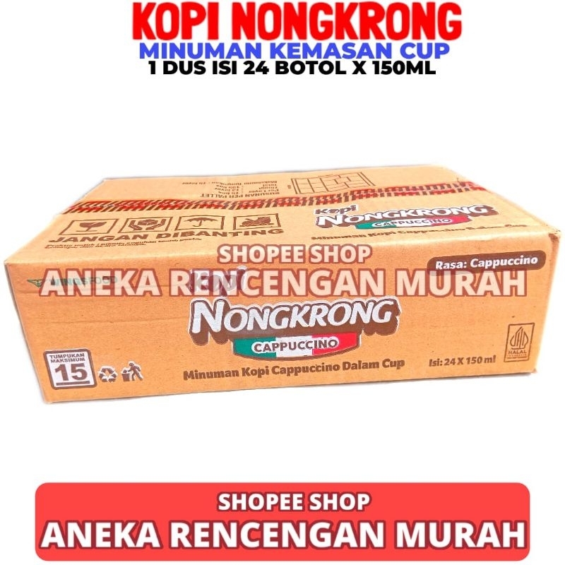 

Kopi Nongkrong Cappucino 1 Dus Isi 24 Cup Netto 150ml