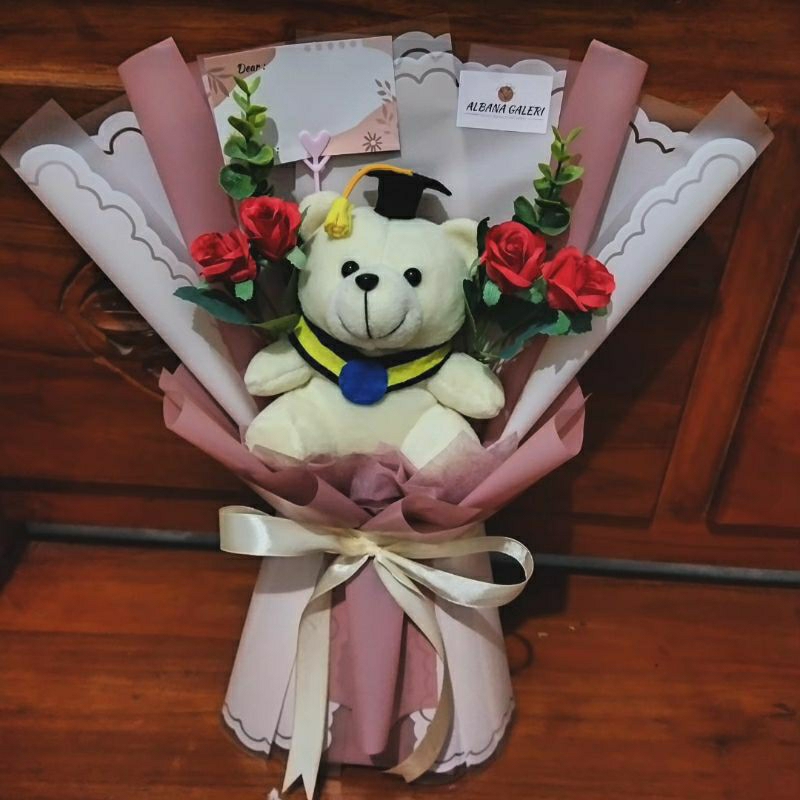 

buket boneka, buket bunga