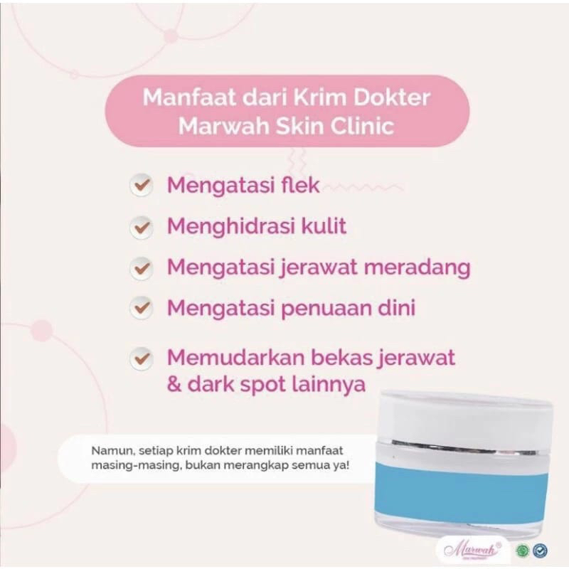 [WAJIB KONSUL] Cream Malam Racik Label Biru Klinik Marwah
