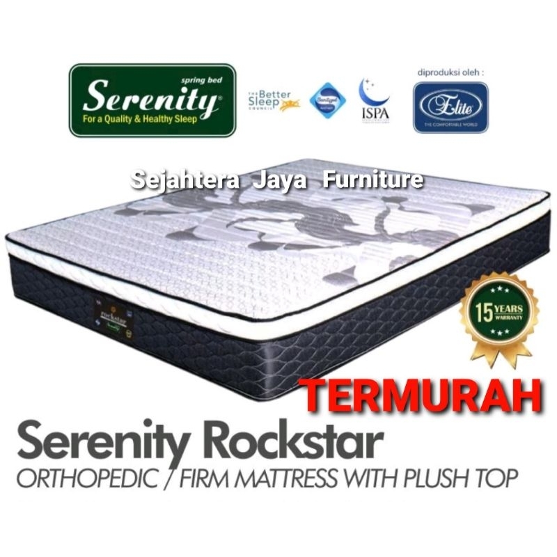 Kasur Busa Kesehatan Serenity Rockstar Rebounded 160x200 tebal 30cm