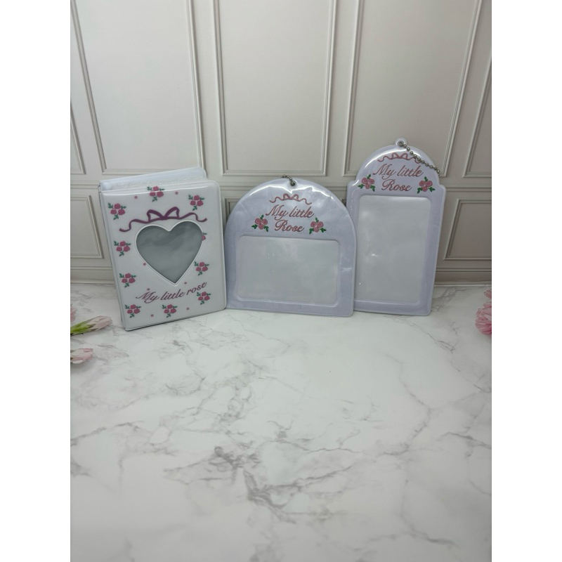 (ready) coquette pink rose flowers colbook kolbuk aesthetic floral colbook kolbuk PVC material cardh