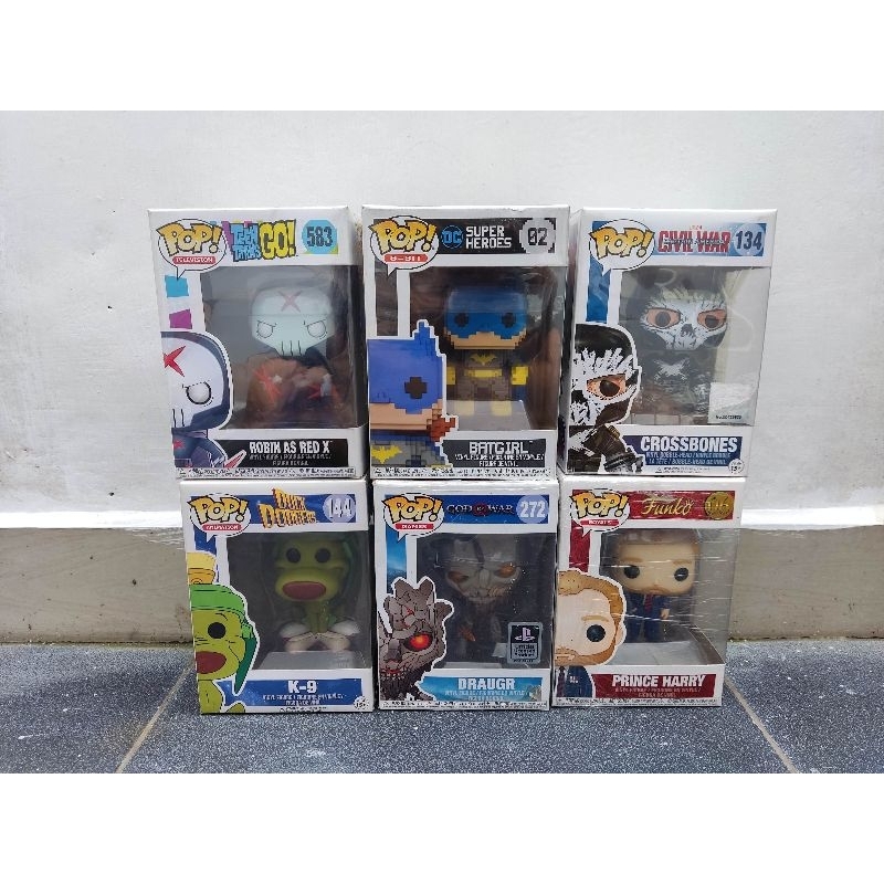 funko pop dc comics games play station civil war teen titans mainan action figure
