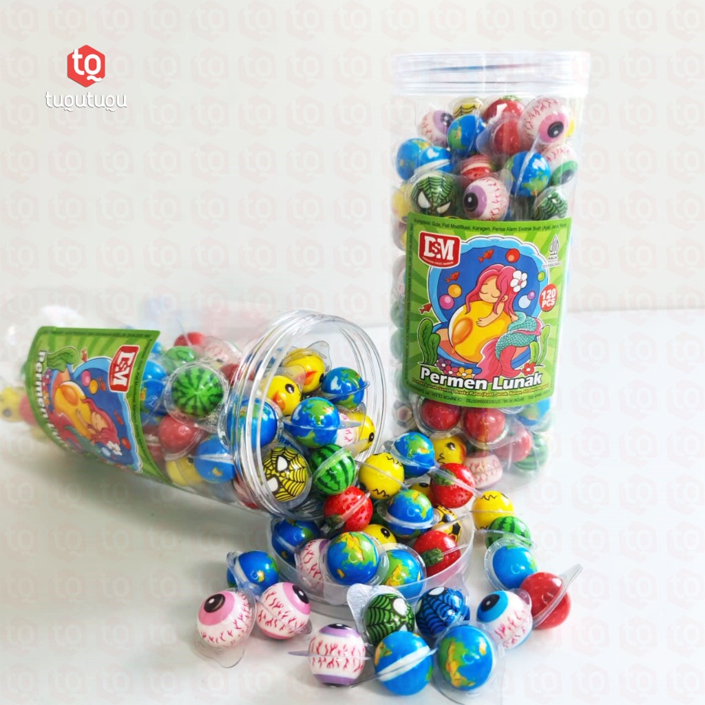 Craft Ceedar Permen Jelly Bola Lunak Gummy Viral / Jeli Bola Kenyal