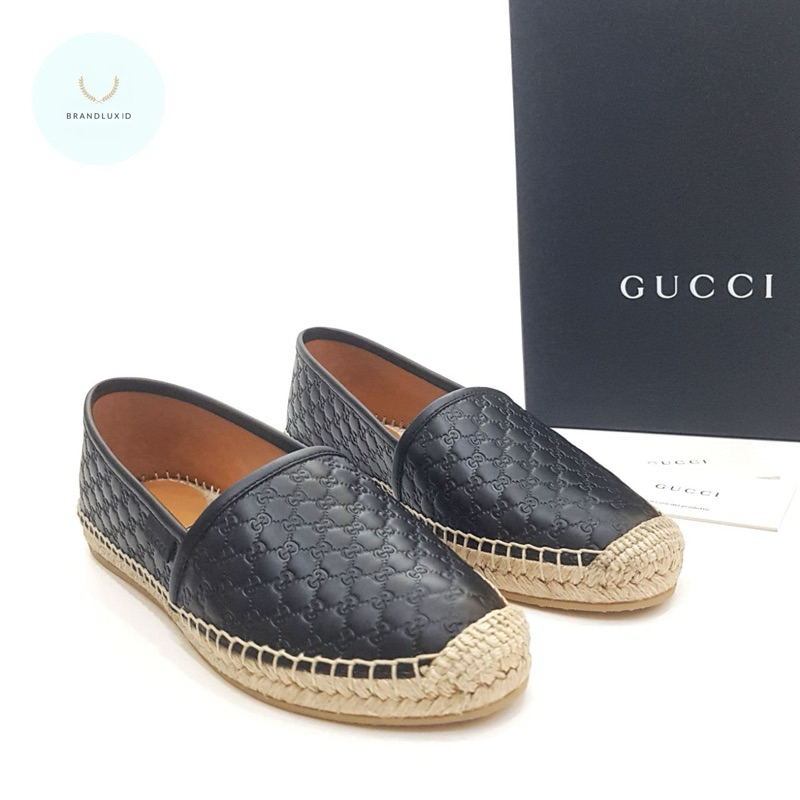 Gucci Microguccissima Espadrilles Espa GG Black