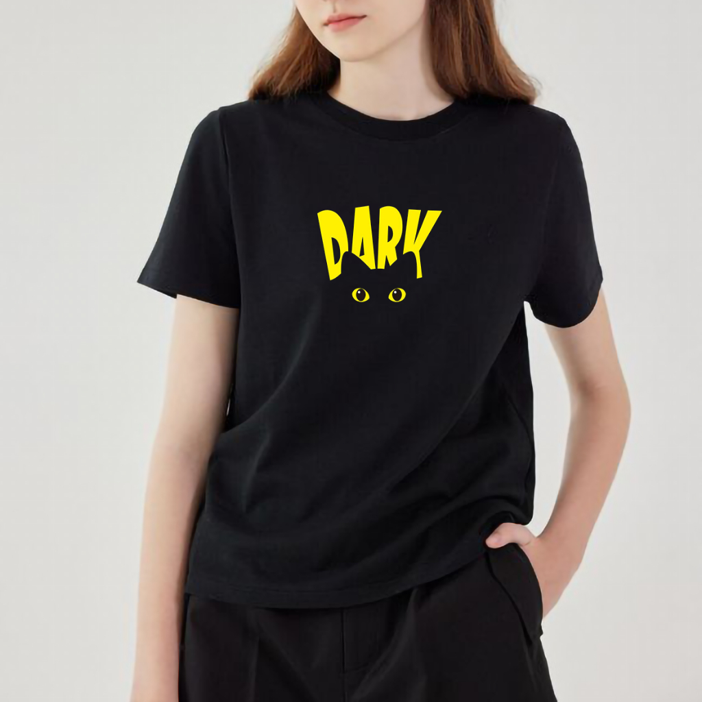 Baju Kaos Atasan Wanita Motif Kucing / Baju Kaos Wanita Terbaru 2024 / Baju Kaos Katun Wanita