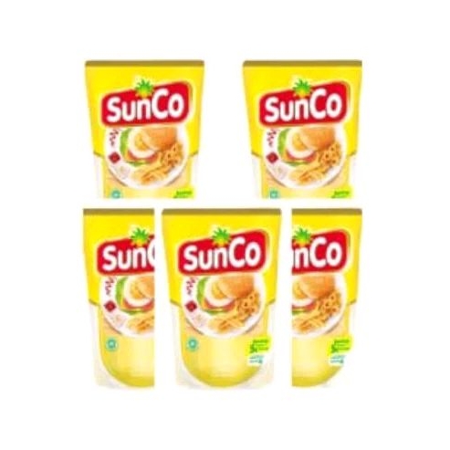 

Minyak goreng Sunco kemasan 2 liter isi 5 pouch