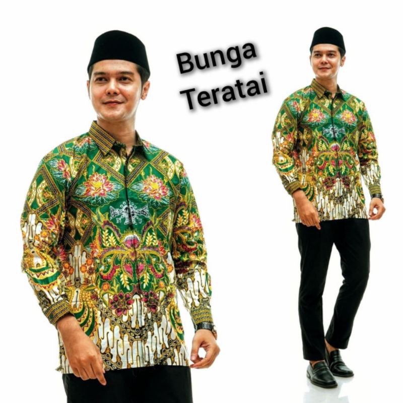 kemeja NU bunga teratai seragan nu terbaru batik NU 1 abad kemeja NU abad dua