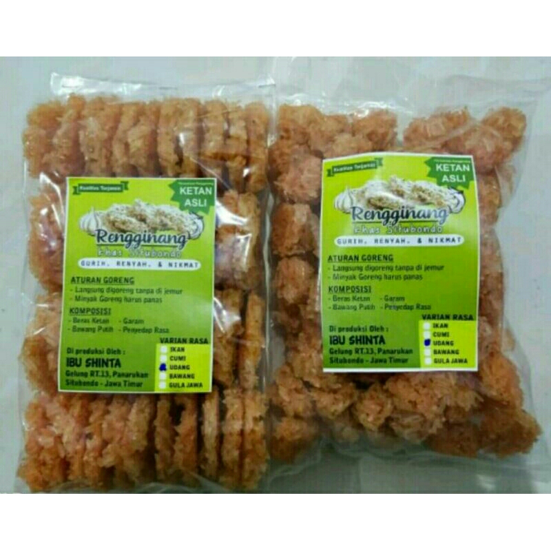 

RENGGINANG IBU SHINTA ( isi 100 ) KHAS SITUBONDO