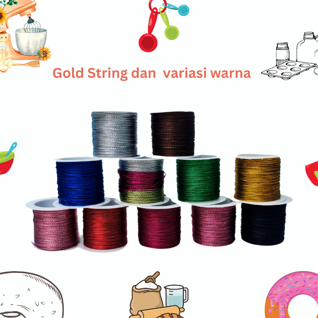 

Gold String Tali Emas 20 meter