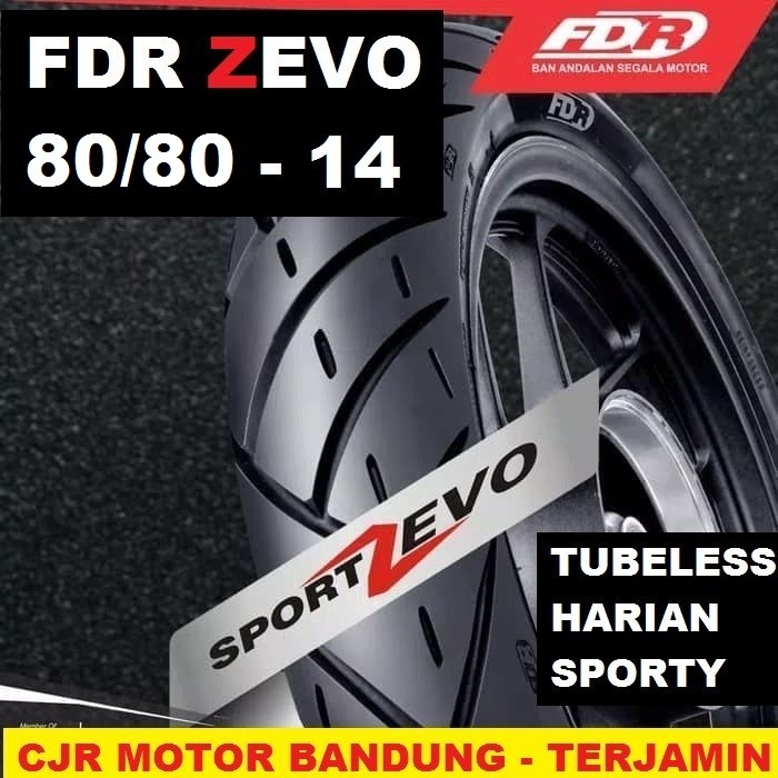Ban FDR Sport ZEVO 80/80 ring 14 TUBELESS STOCK BARU motor mio beat vario