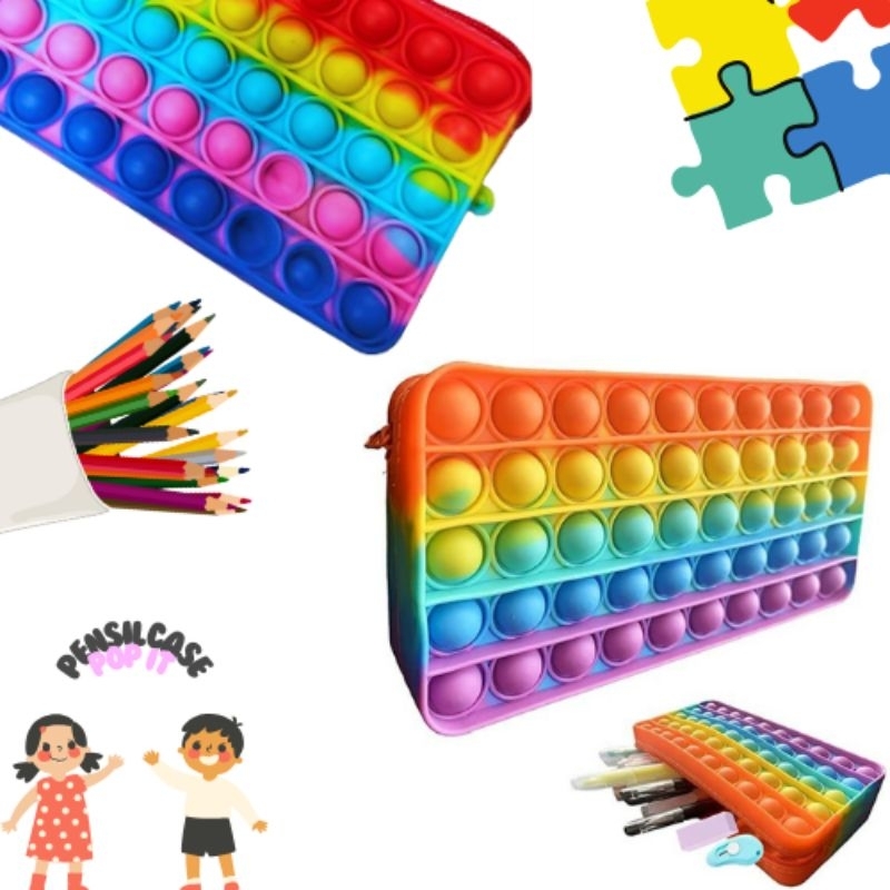 

[POP IT] TEMPAT PENSIL POP IT PEREDA STRESS UNTUK DEWASA DAN ANAK-ANAK