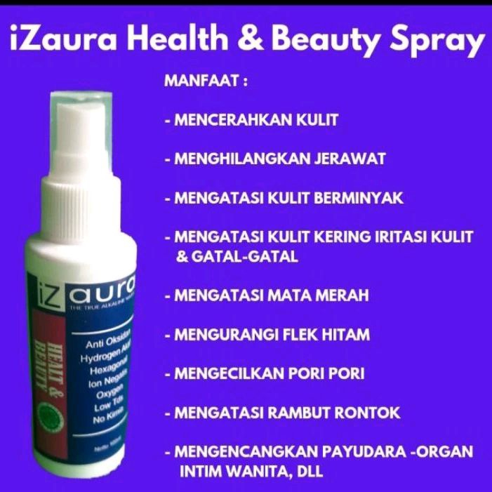 IZAURA SPRAY 100ml OBAT KEPUTIHAN DAN CANTIK ALAMI