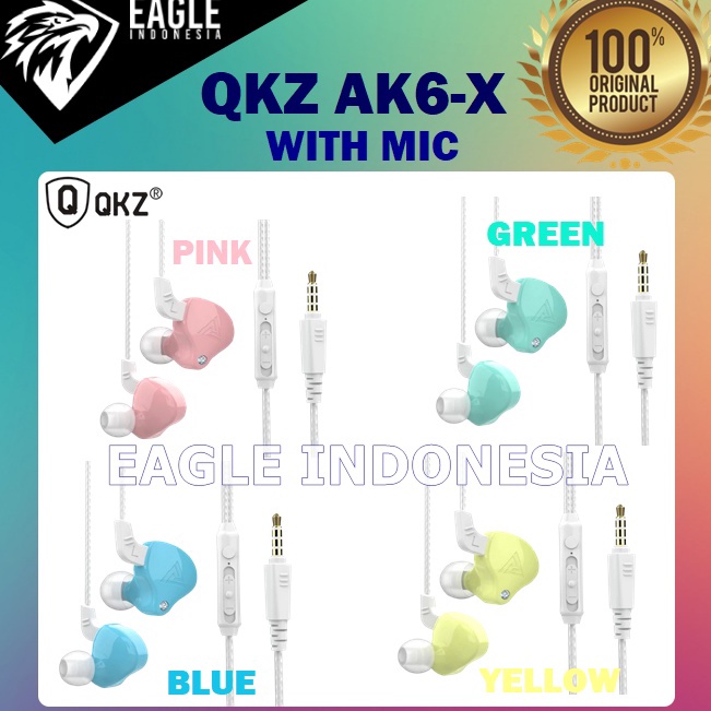 IY QKZ AK6X AK6X HIFI IEM Earphone WITH MIC