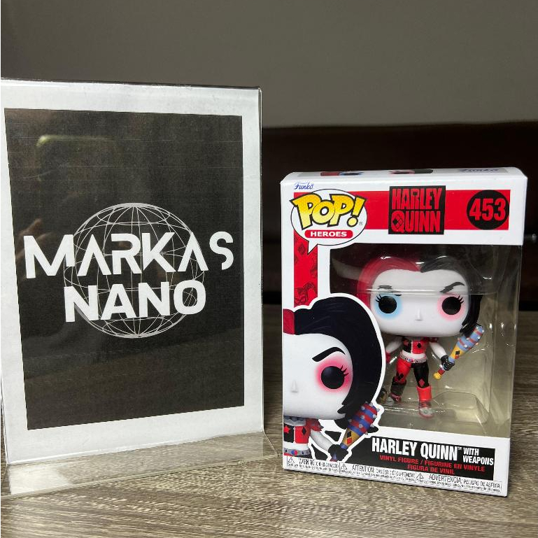 Funko POP Heroes - HARLEY QUINN WITH WEAPONS #453 Original Funko