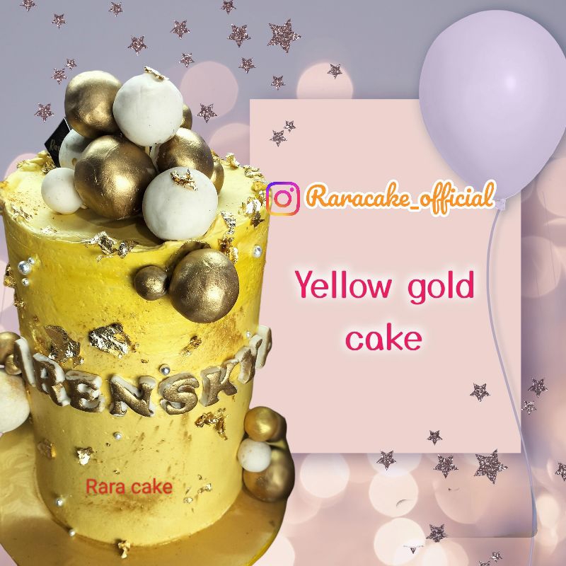 

yeelow gold cake