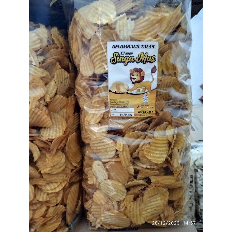 

kripik talas gelombang asli renyah murah original snack kiloan termurah free ongkir