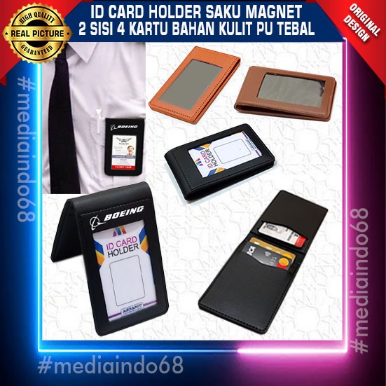 

Card Holder PU Leather 4 Card 2 side ( BOEING )