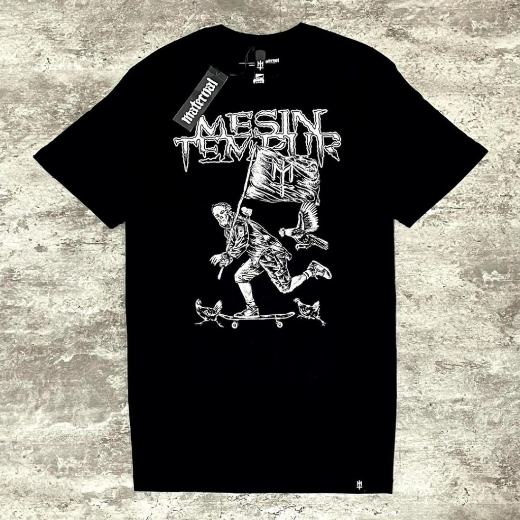 kaos mesin tempur x maternal / kaos mtrnl / kaos band mesin tempur / kaos band distro pria wanita te