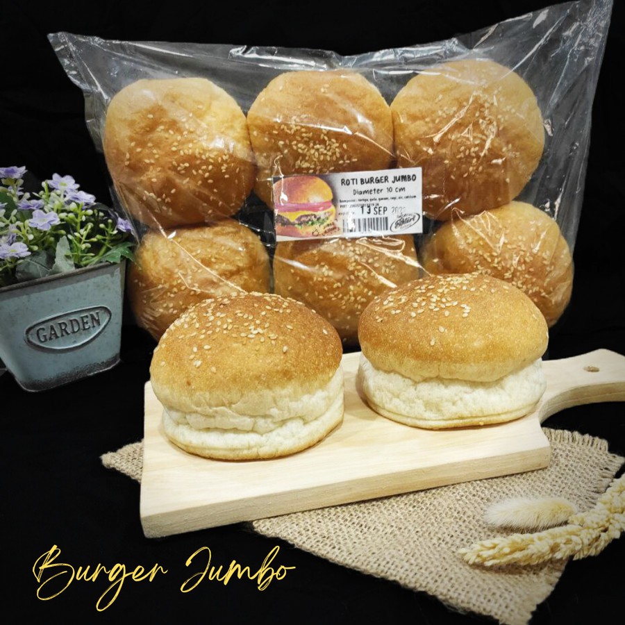 

Bintari Burger Bun isi 6 DIAMETER 10 CM / roti Burger isi 6 Besar