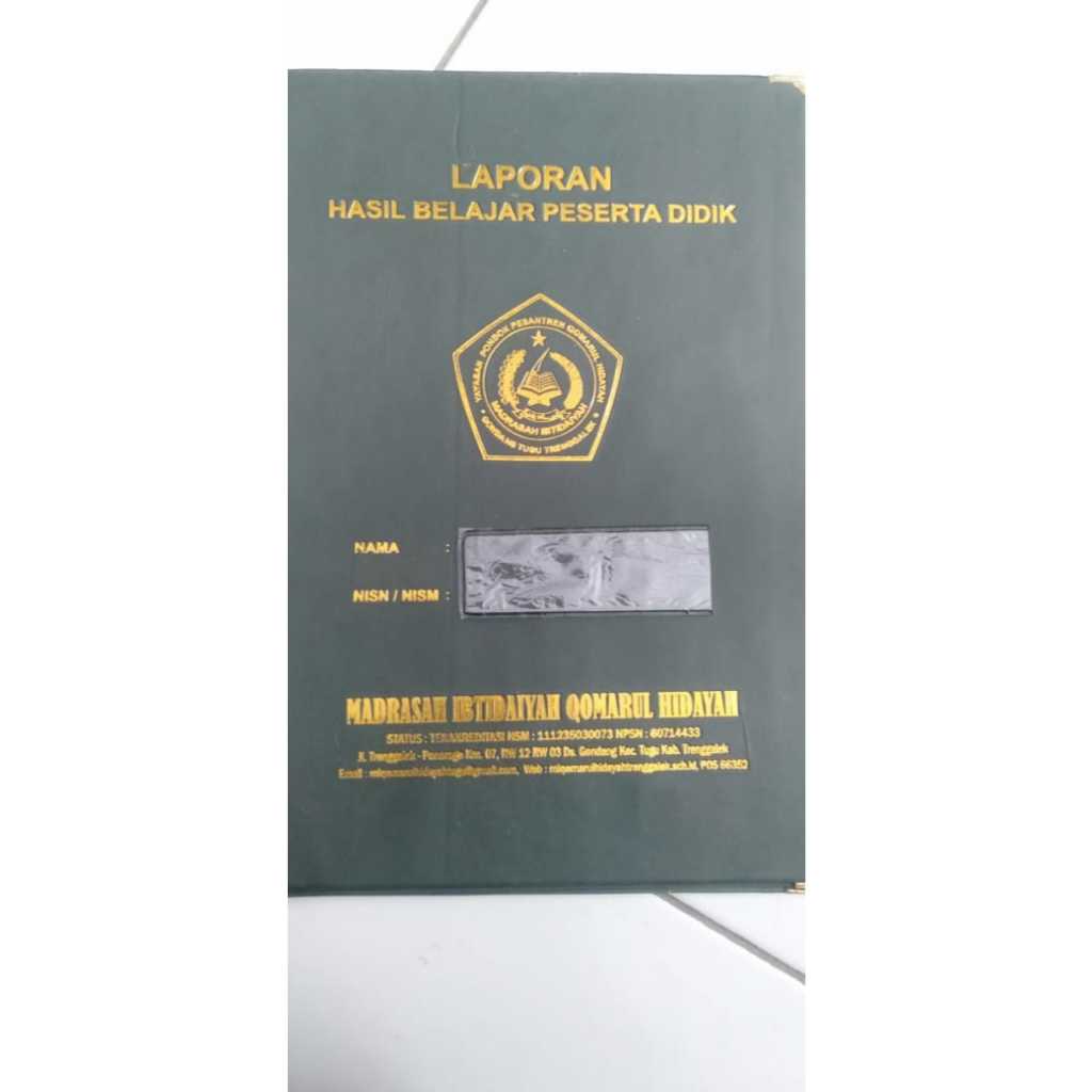 

SAMPUL HOTPRINT / sampul raport /sampul ijazah hotprint dengan isian 2 lembar