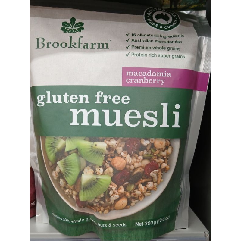 

Brookfarm Gluten Free Muesli Macadamia Cranberry 350g - HK