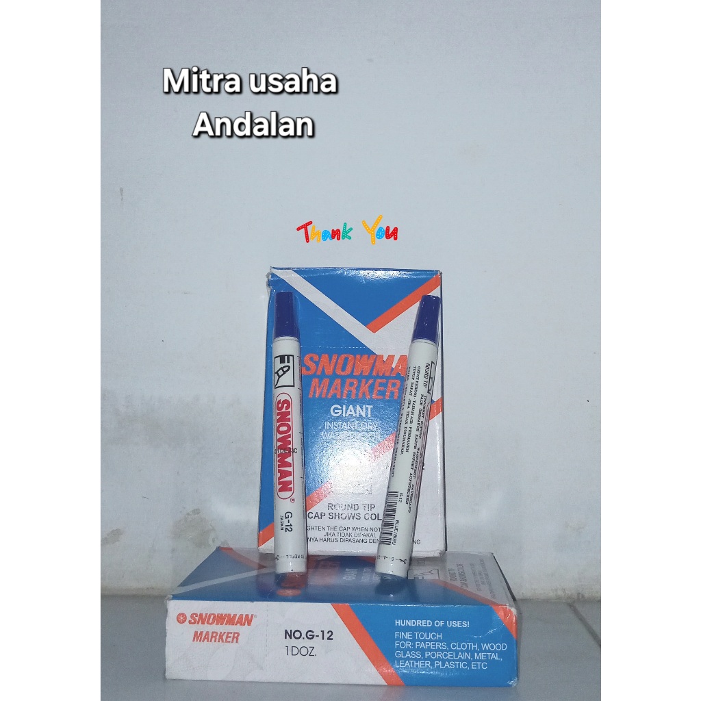 

Spidol Permanent G12 Snowmant (1Lusin)