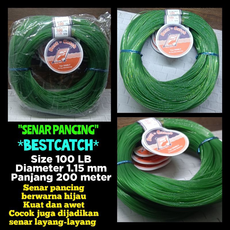 Senar BEST CATCH DAMLY 100LB 1.15MM 300METER SENAR PANCING MURAH SENAR MURAH SENAR KUAT SENAER 300ME