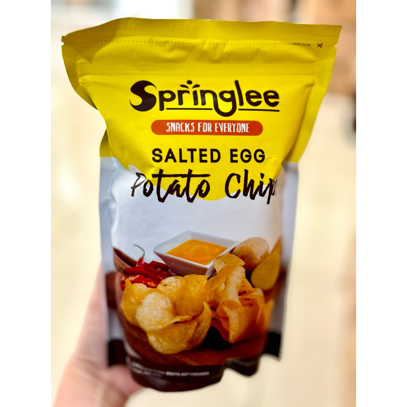 

Springlee salted egg potato chips 100gr | Unikids Jawa Tengah