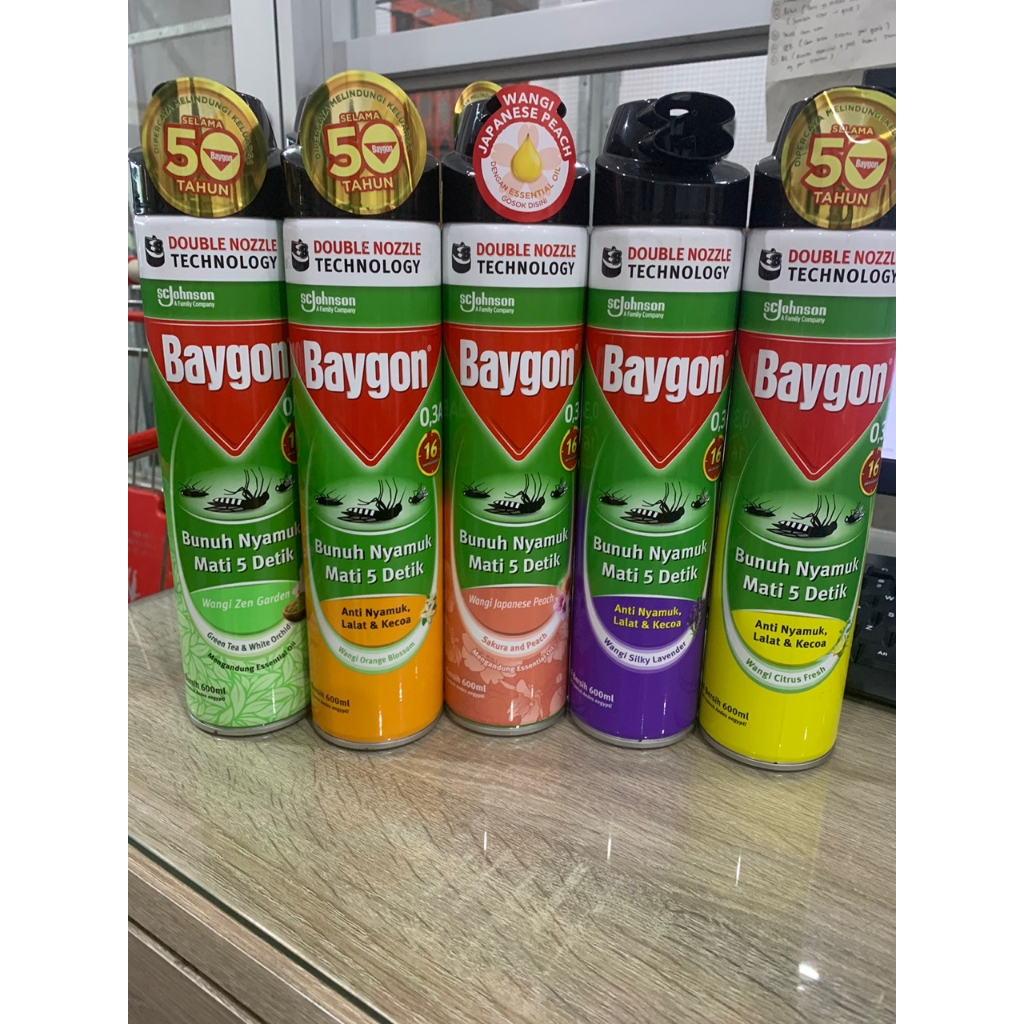 Baygon Pembasmi Nyamuk Semprot 600ml