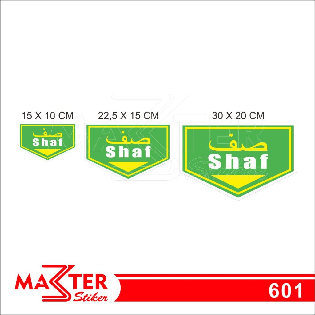 

601 - Stiker Petunjuk Shaf Sholat, Sticker Vinyl, Premium, Tahan Air, Termurah, dan Bisa Custom