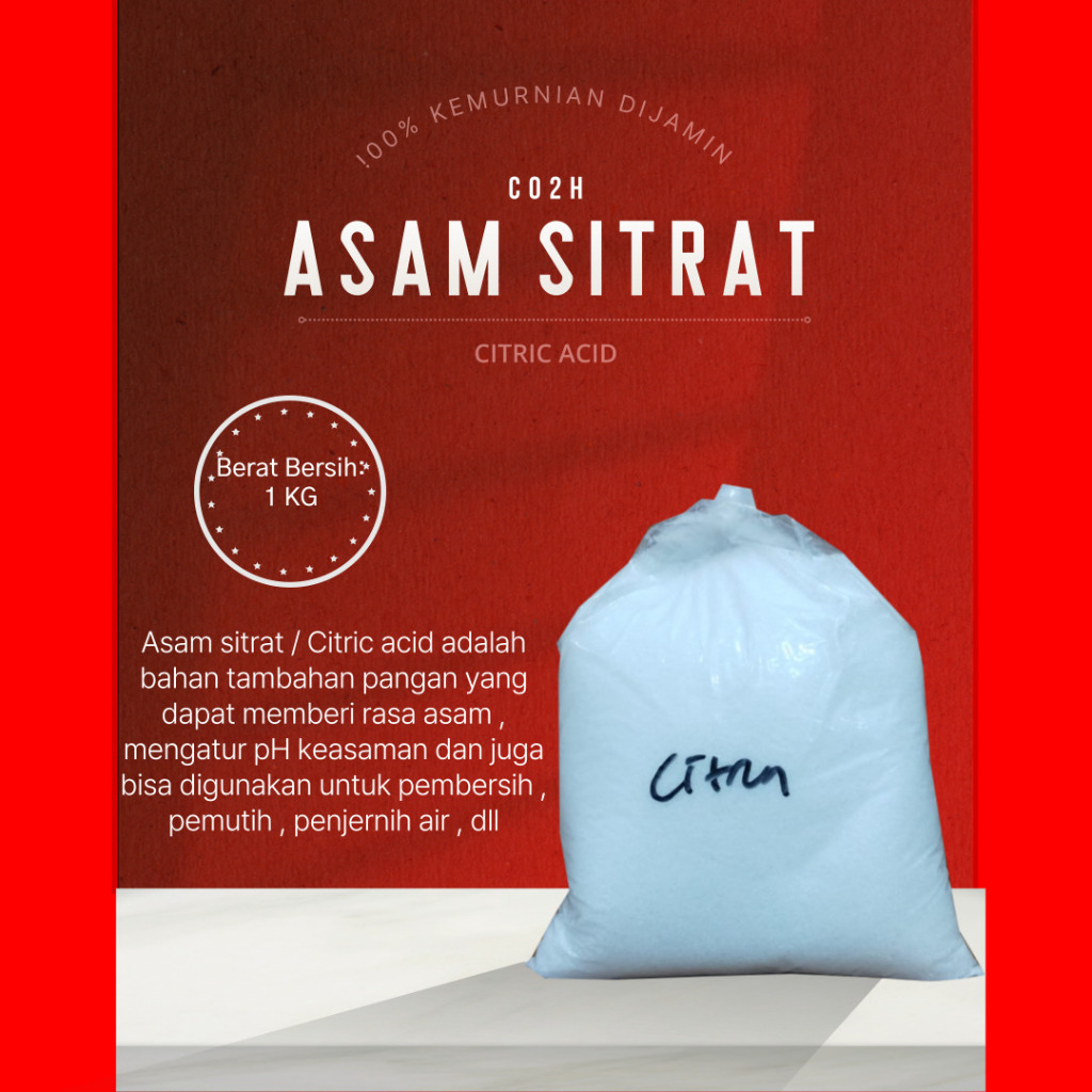 

Citric Acid Monohydrate / Asam Sitrat / Citrun 1Kg