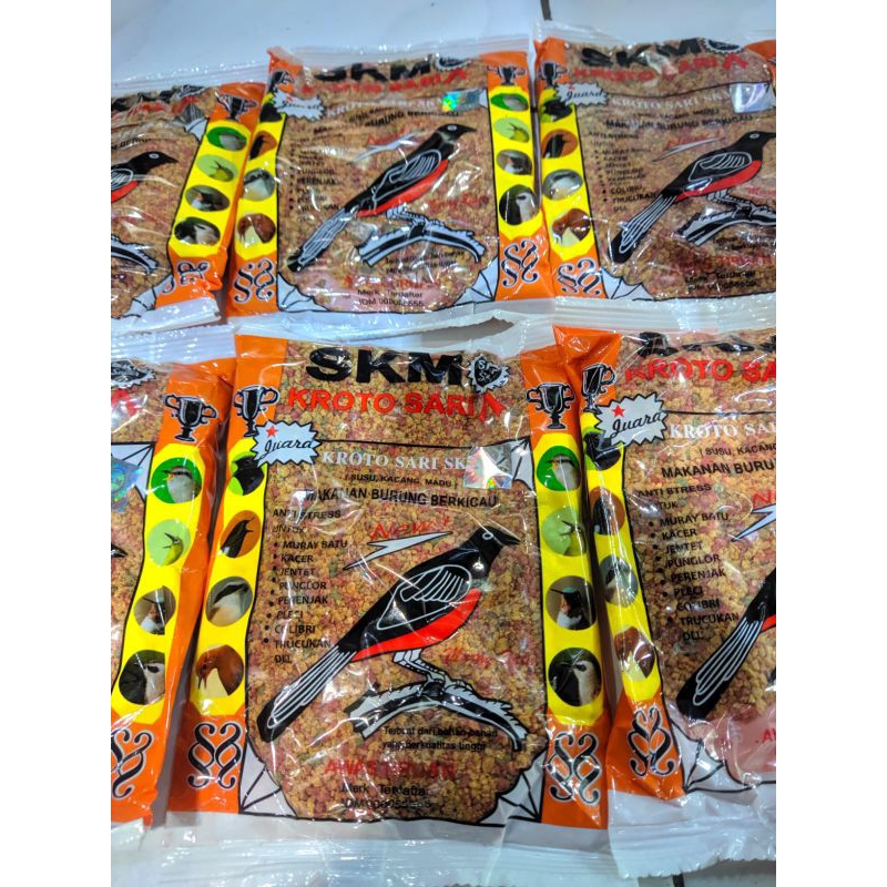 Pakan Burung SKM Krotosari Voer SKM Kasar Makanan Burung Original Pabrik