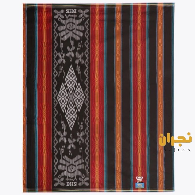 SARUNG BHS CLASSIC GOLD MOTIF DKG HITAM MERAH EKSKLUSIF