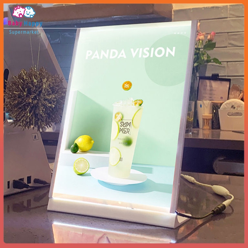 

High-End A3 A4 Advertising Light For Store Counter-Top Acrylic Led Illuminated Menu Sign Holder