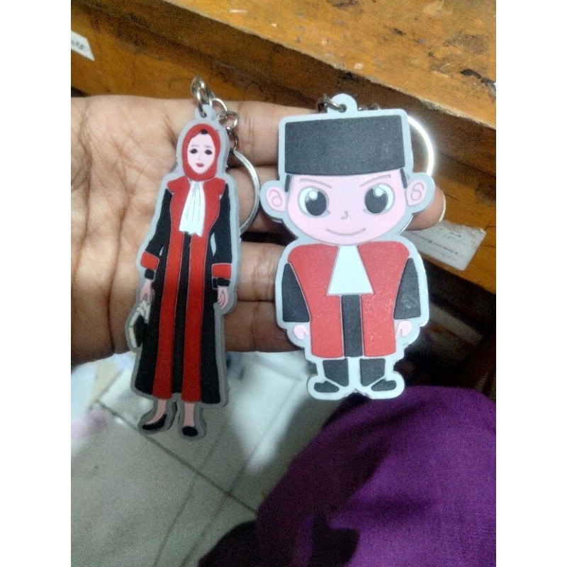 Gantungan kunci karet Hakim