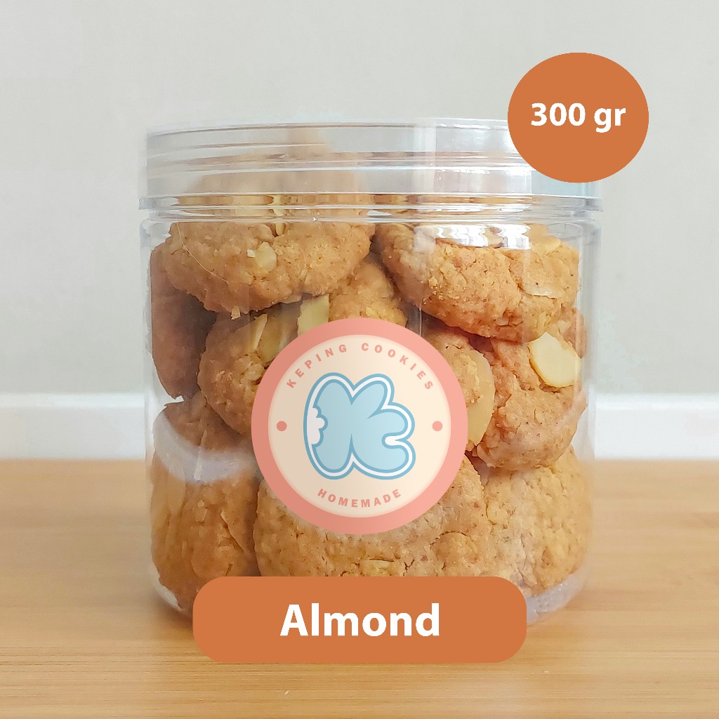 

Oat Almond Cookies 300 gram [by Keping Cookies]