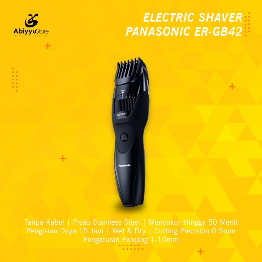 Mesin Cukur Panasonic ER-GB42 Pencukur Kumis Jenggot Jambang Elektrik