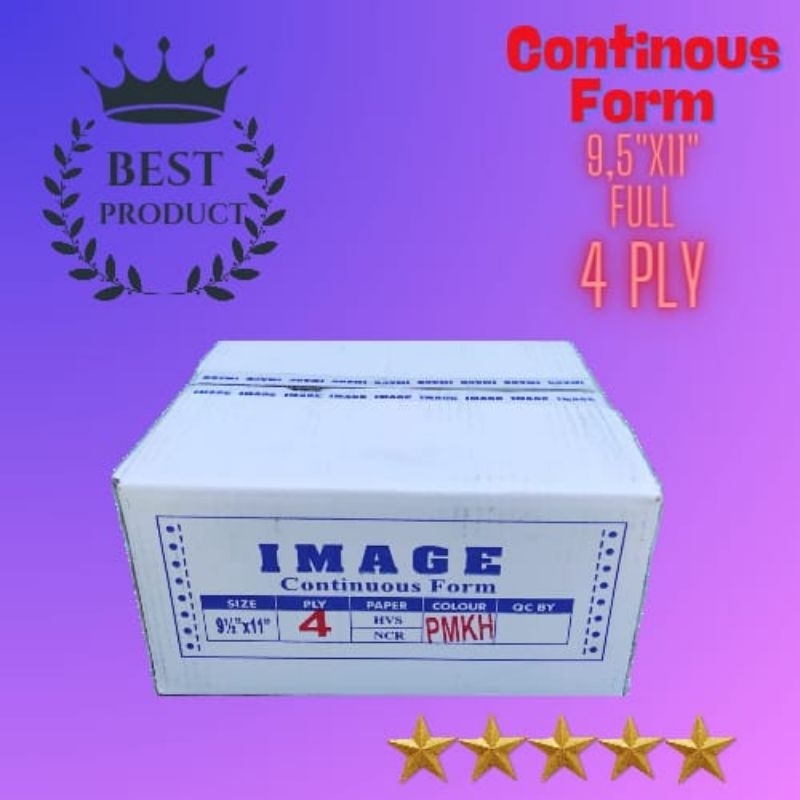 

Kertas Surat Jalan, Kertas Continous Form Merek Image 4ply ( PMKH ) 9,5x11