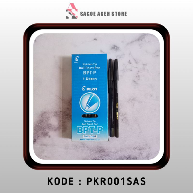 

Alat Tulis Pulpen Pilot Hitam PKR001SAS