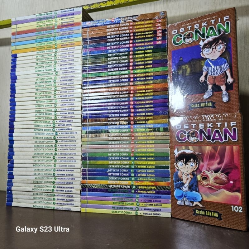 Komik Detektif conan 1-100 fullset bonus 4 komik