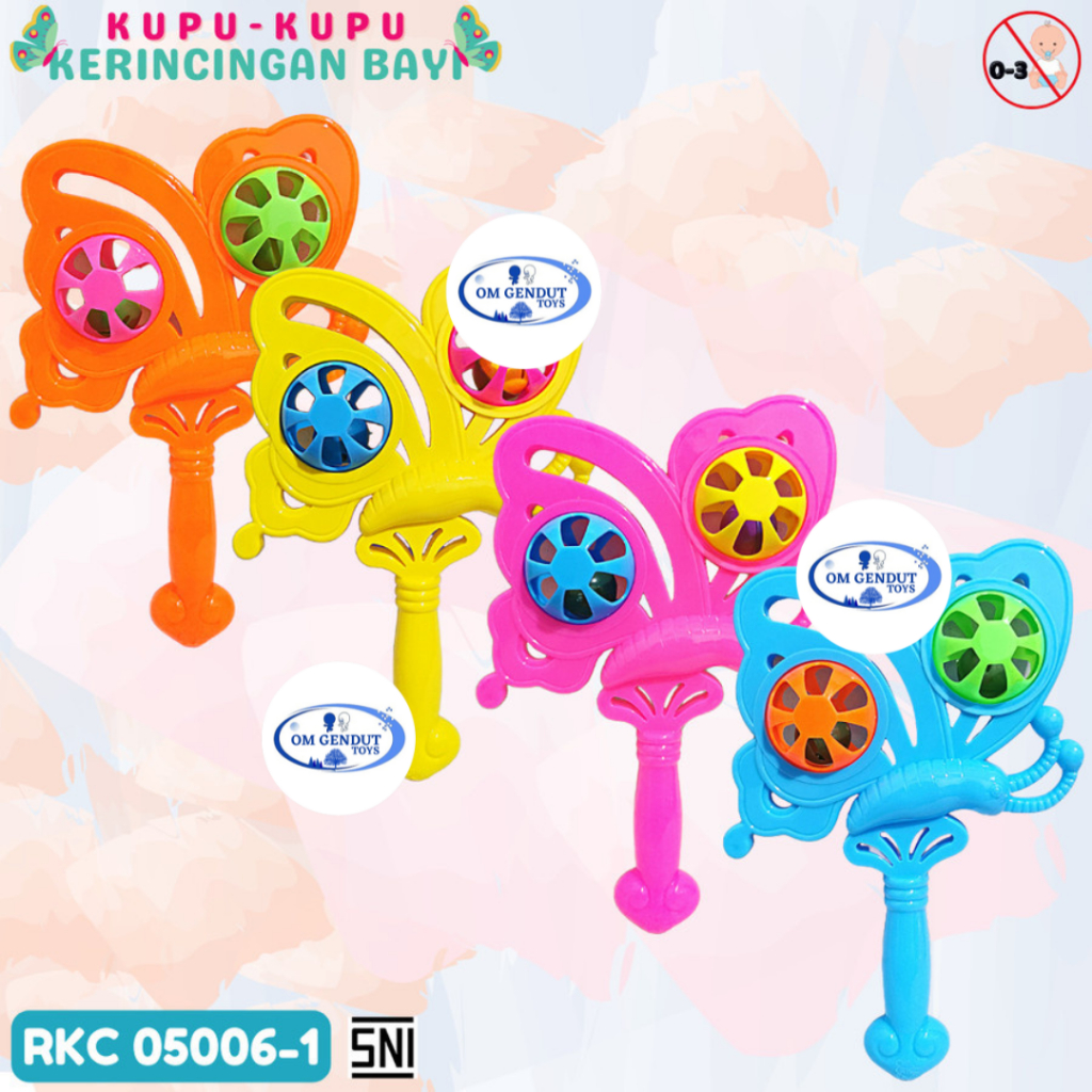 Omgendut Mainan Pegangan Kerincingan Bayi Katak
