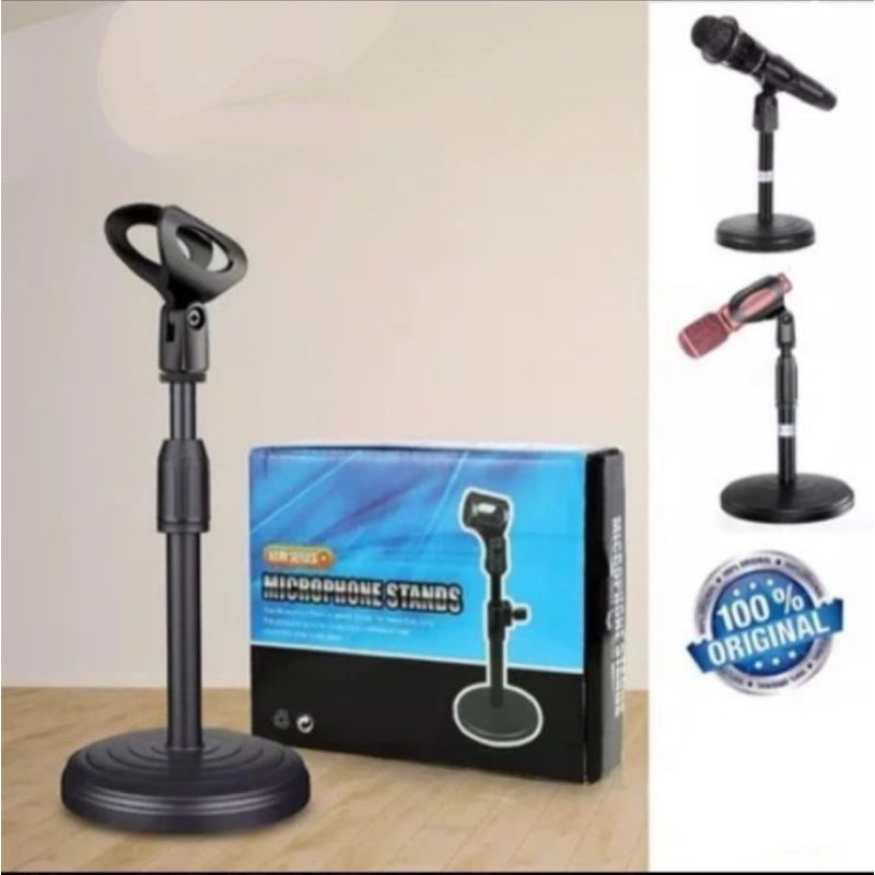 STAND MIC MICROPHONE MEJA PENDEK PANJANG CONDENSER BERDIRI HOLDER MIC PODIUM VIDEO HD 26 UNTUK MIC