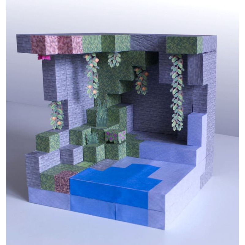 Papercraft pola lush cave minecraft (PP-A14)