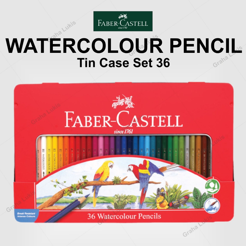 

Pensil Warna Faber Castell Water Colour 36 Warna Ukuran Long Tin Case