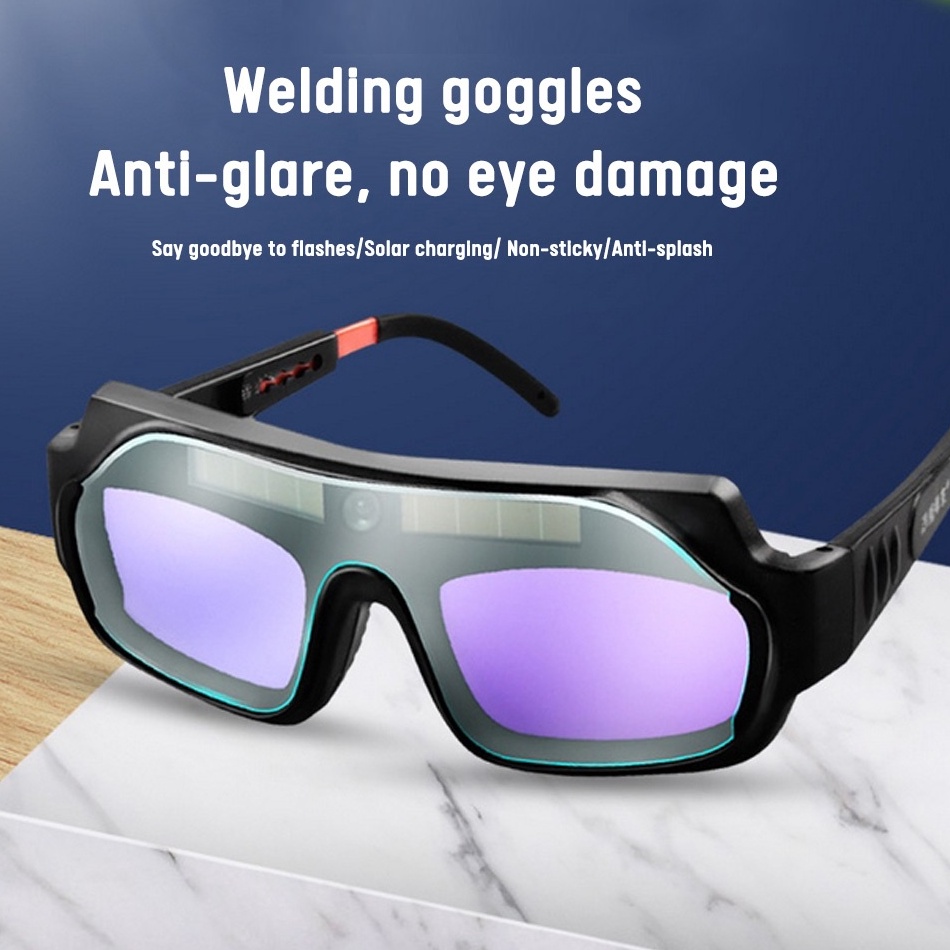 Terbaik Kacamata Las Otomatis Dual Glass Auto Darkness Kacamata Welding Glasses Kacamata Tukang Las 