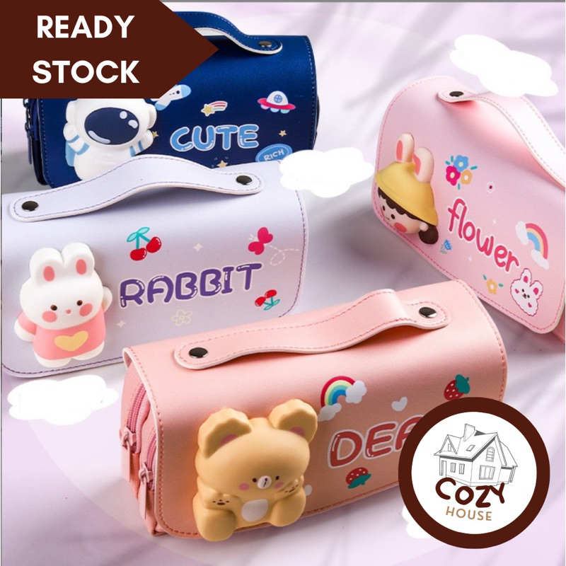 

Kotak pensil squishy tenteng lucu, Squishy Pencil case Cute