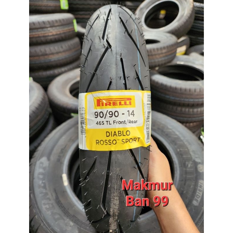 Ban Pirelli Diablo Rosso Sport 90/90-14 Tubeless