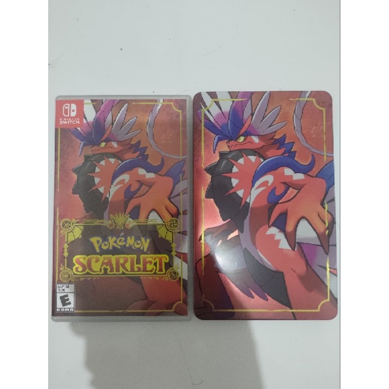 Pokemon Scarlet Switch reg USA Second + Steelcase